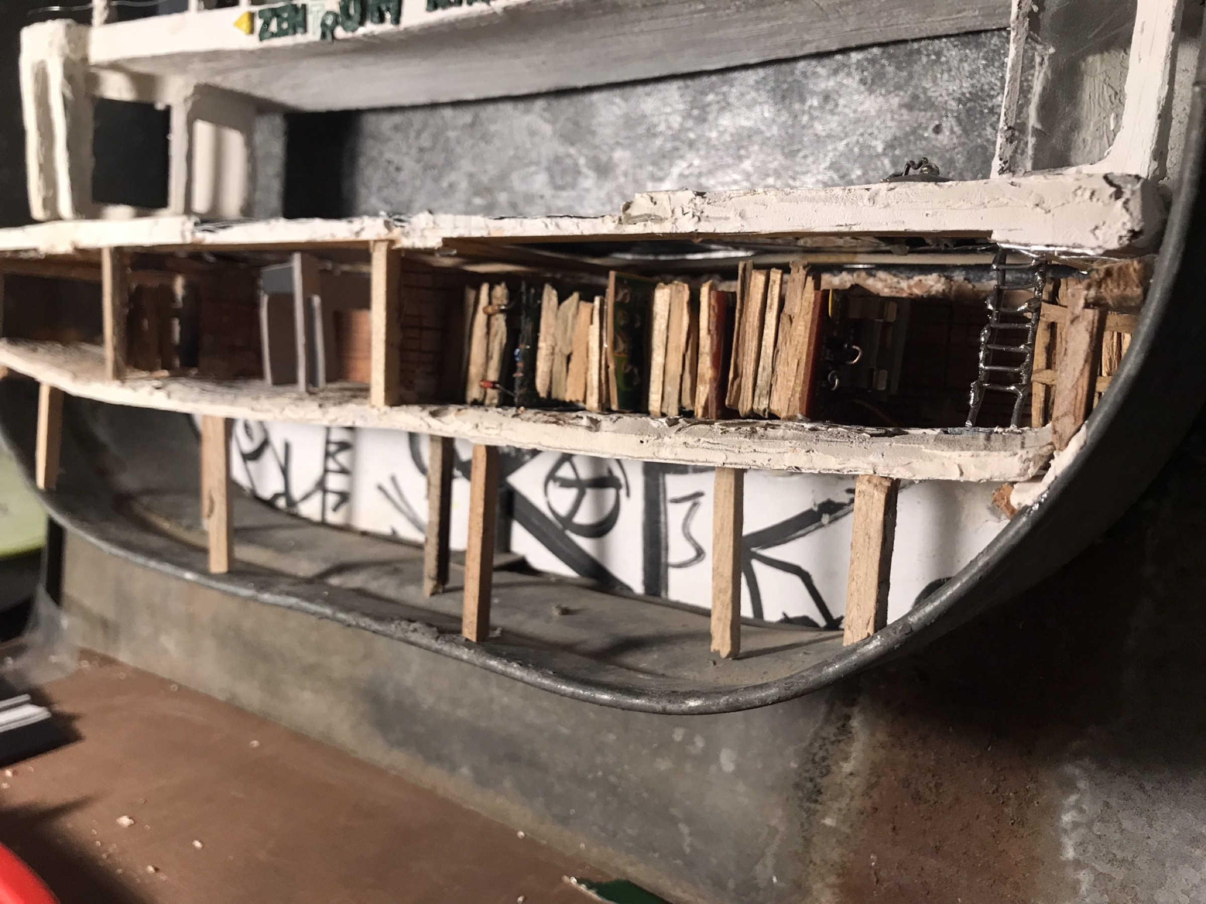 Right side of the cellar under construction