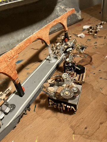 Band figures under construction for the U Bahn station